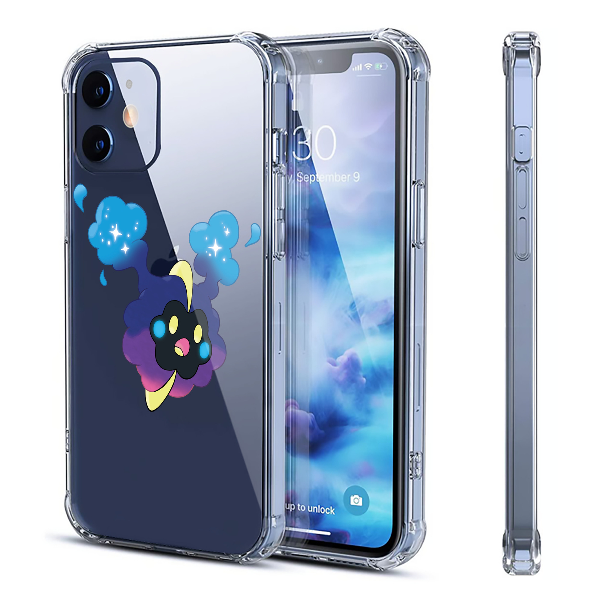 （画像用） ポケットモンスター Pokémon 【iPhone 12シリーズ対応】透明スマホケース（クリアソフトケース）